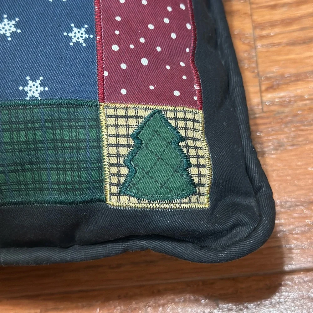 Festive Snowman Holiday decorative Throw Pillow 17” X 15.5” Approx